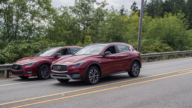 Sport model on the left, Luxury AWD on the right.